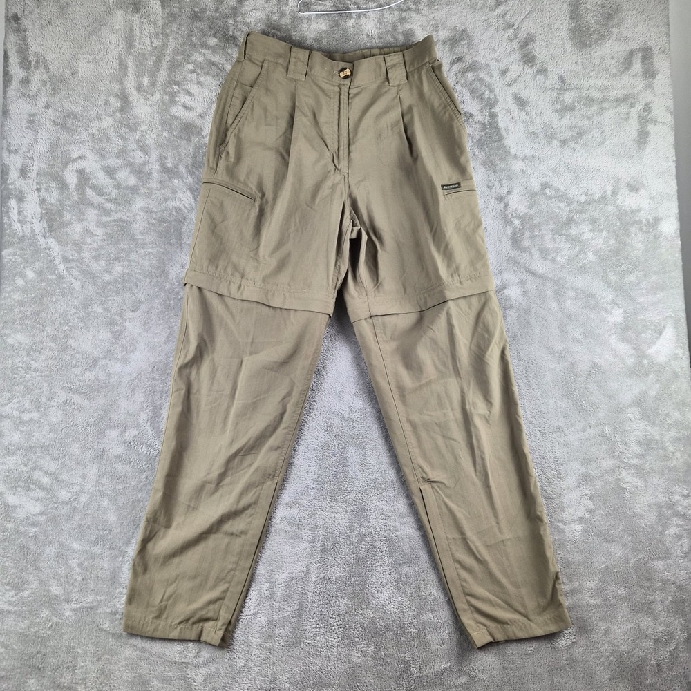 ExOfficio Convertible Hiking Pants Womens 6 (fits 28x29) Olive Green Cargo
